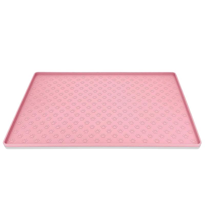 Pet Placemat Nonspill Easy To Clean Foldable Cat and Dog Feeding Mat Silicone Non-slip Waterproof Pet Mat