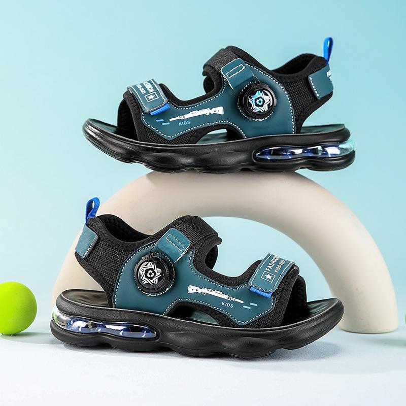 Classmates Children's Sandals One-word Sandals 2025 Summer Beach Sports Leisure Hiking Breathable Lightweight Teen