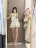 Female summer gentle little fragrant wind birthday princess waist cake tutu skirt rich family daughter feeling neck dress