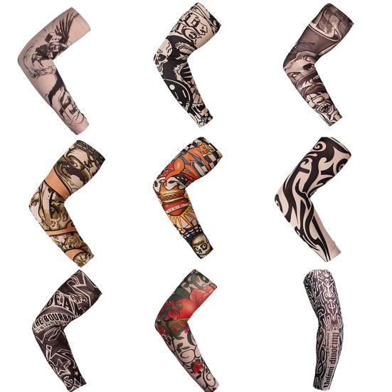 1 szt. Outdoor Anti-Sunlight Sport Tattoo Arm Sleeves Kolarstwo Piesze wycieczki Protect Cover