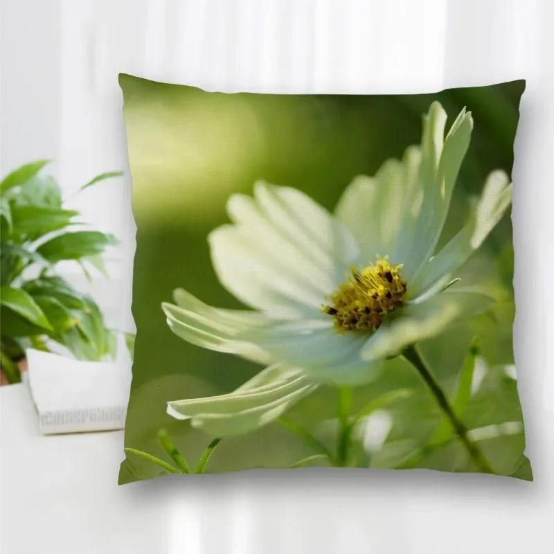Hot Sale Best Gift Floral Daisy Square Decorative Pillowcase