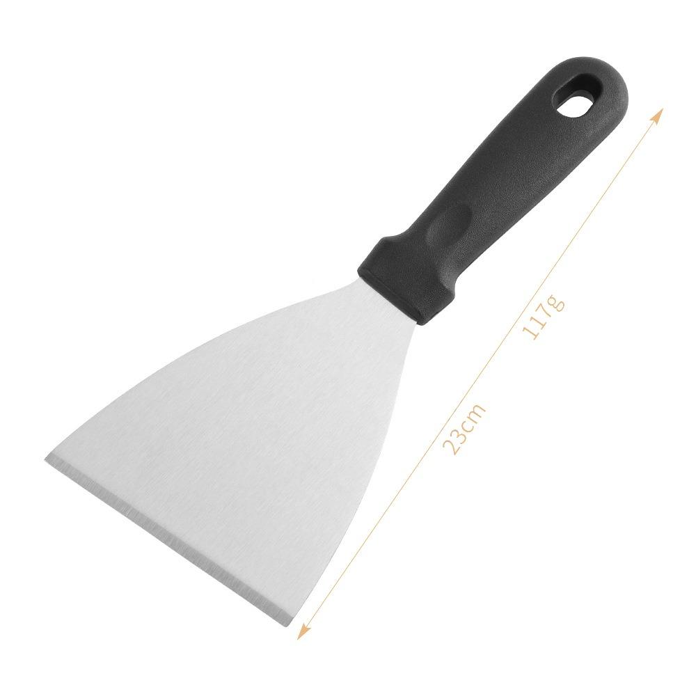 Stainless Steel Teppanyaki Scraper Non-Stick Cooking Spatula Steak Fried Shovel  Outdoor BBQ