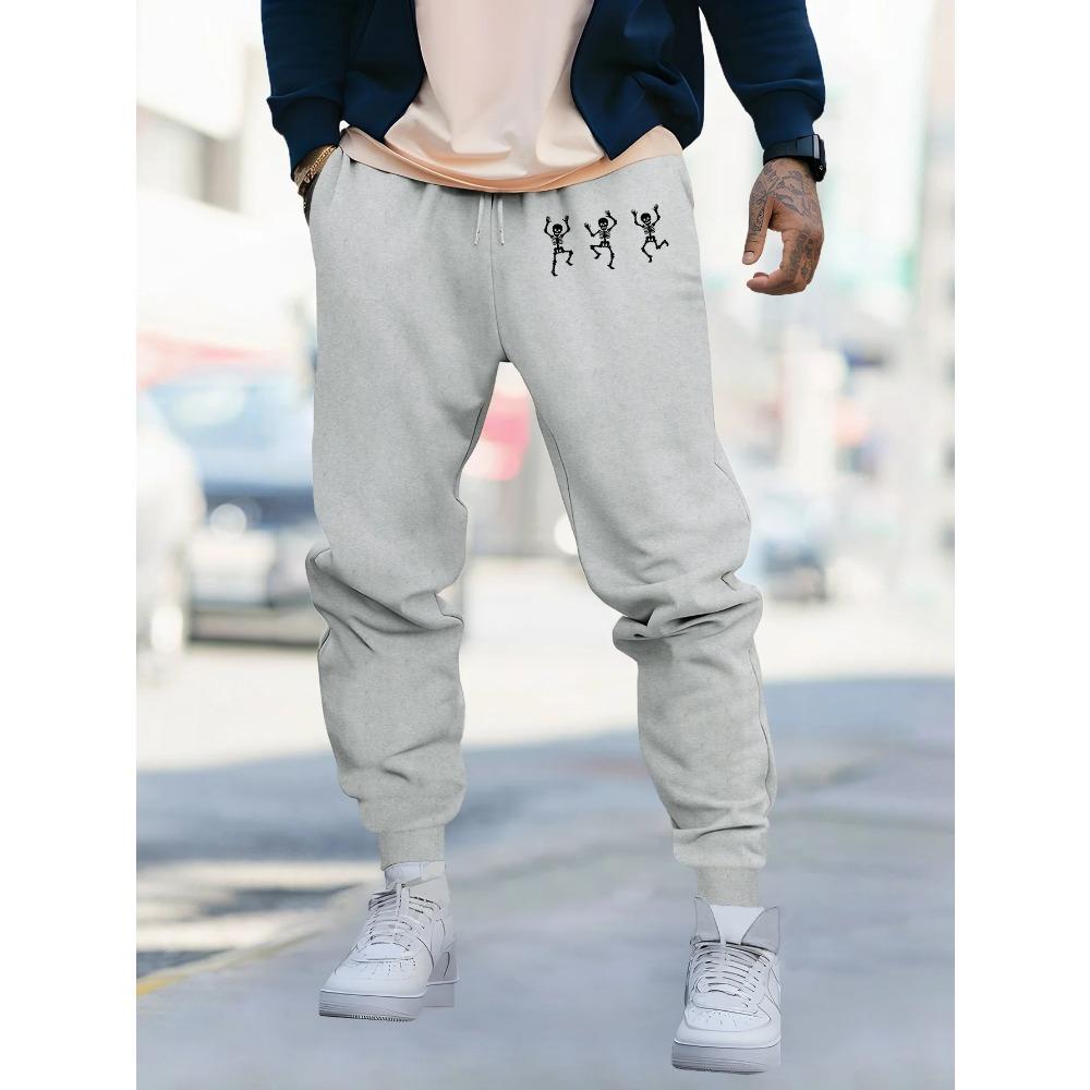 Mens Print Lounge Pants New Style Autumn Winter Casual Comfort Fitness Sporty Sweatpants