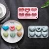 Heart Silicone Mold For Chocolates,6-Cavity Silicone Heart Chocolate Mold,Nonstick Heart Shaped Silicone Mold For Cupcakes,Candy