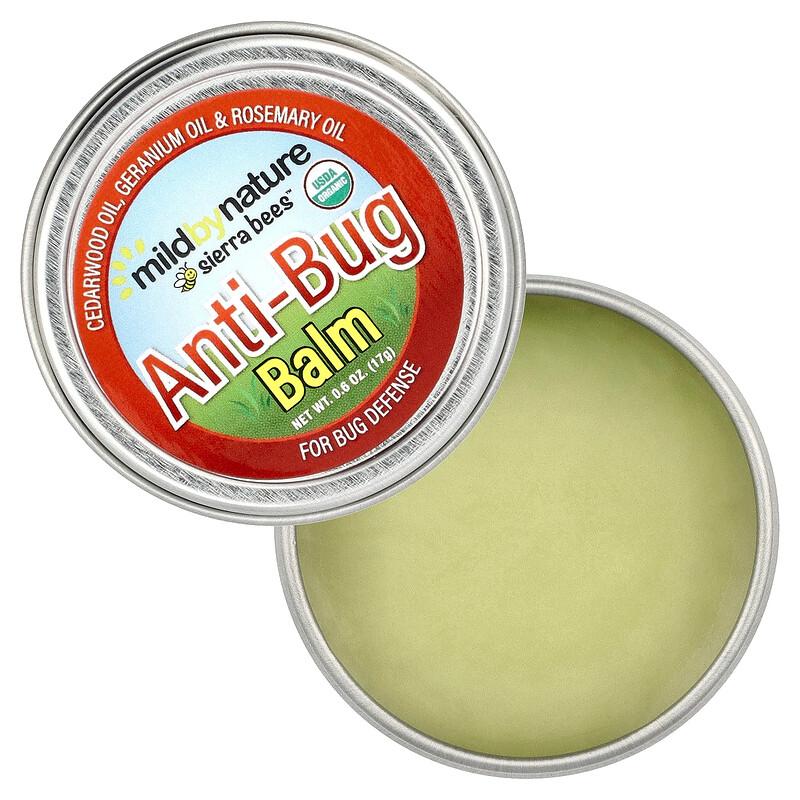 Sierra Bees™, Anti-Bug Balm, Cedarwood, Geranium & Rosemary Oil, 0.6 Oz (17 G)