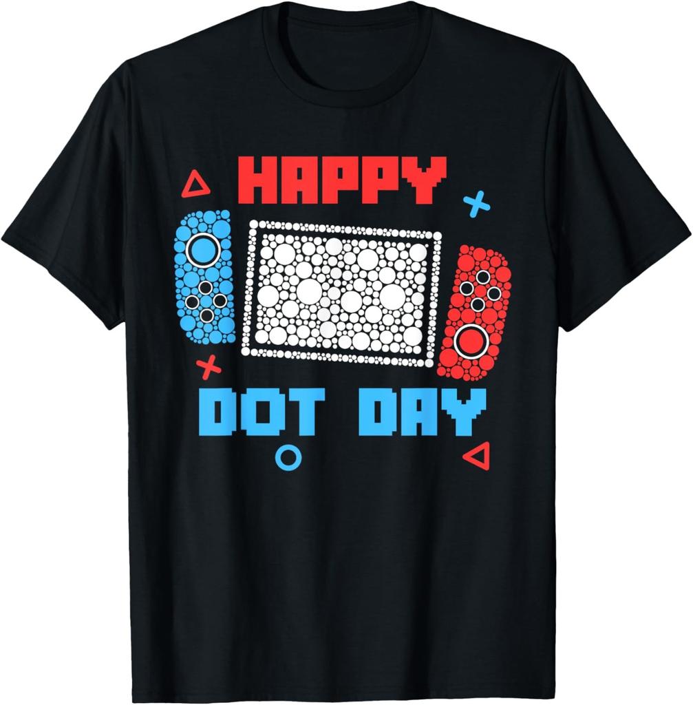 Happy Dot Day Gamer Boys Colorful Game Controller Unisex T-Shirt
