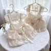 Summer Dog Lace Dress Thin Breathable Cute Embroidered Dog Dress White Mesh Cat and Dog Clothes Small Dog Dress Pet Supplies