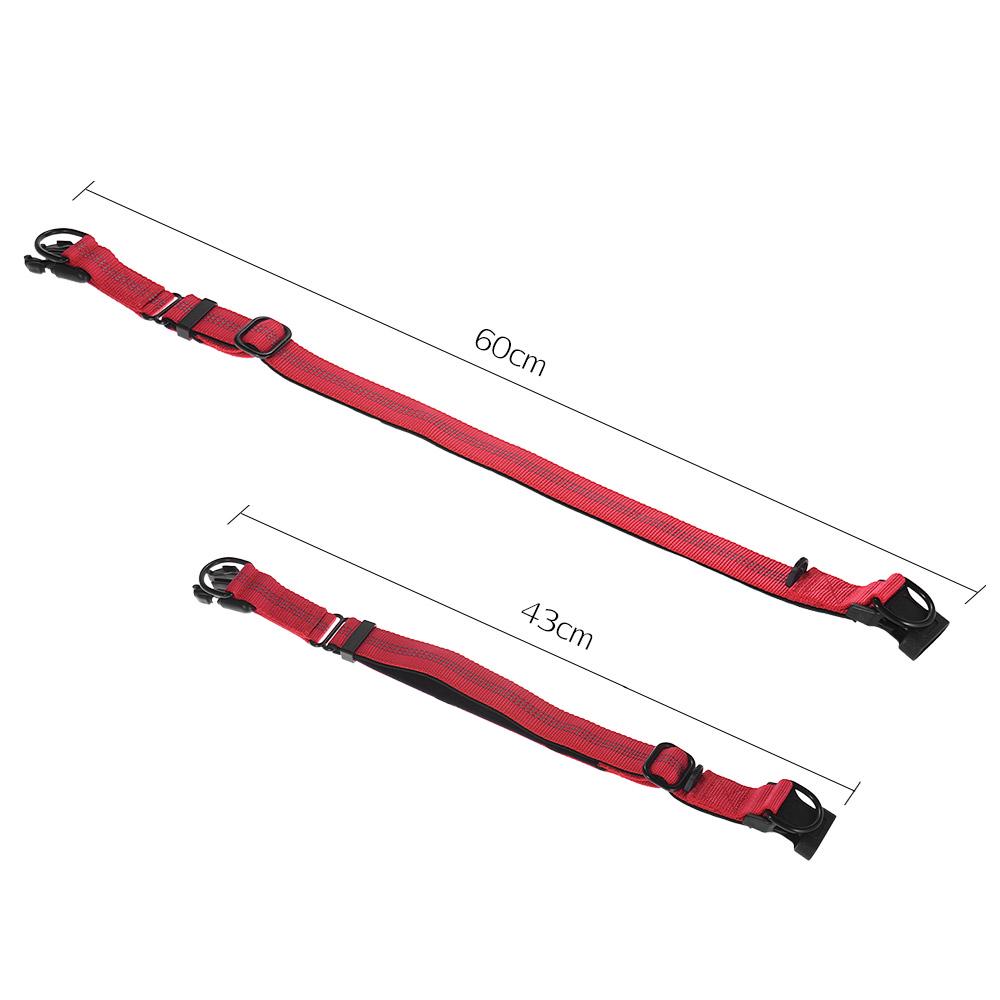 Strong Durable Dog Collar Dual D ring Nylon Length Adjustable Reflective Strips Comfortable Neck Pet Collars for Large