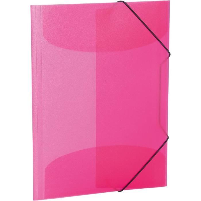 Chemise À Élastiques, PP, A3, Rose Translucide
