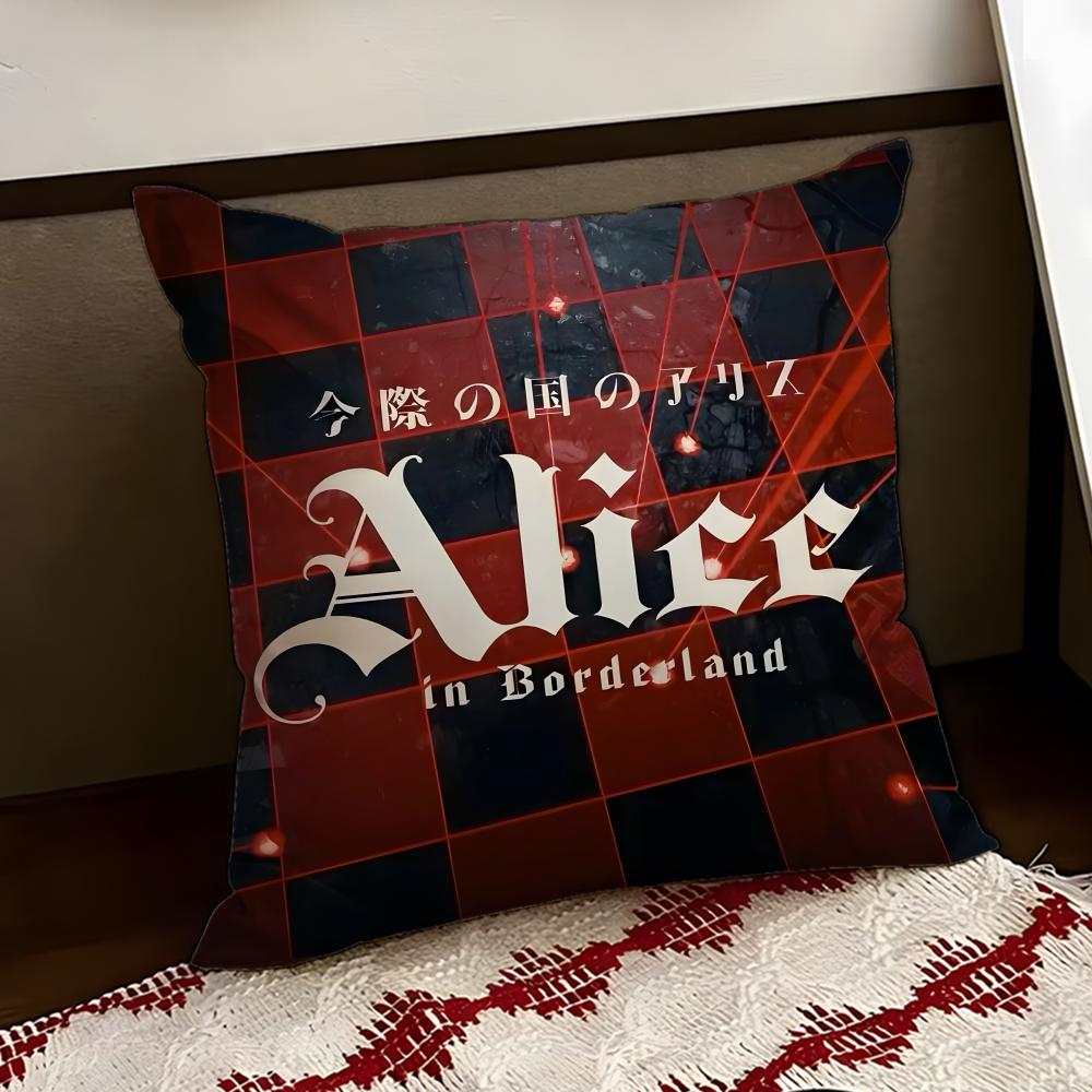 

TV AAlice in BBorderland Cushion Cover Reversible Soft Durable Pillow Cover Home Car MultiScene Use for Daily Comfort 30X30cm