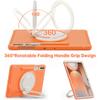 For Samsung Tab Case S9 S8 S7 Plus S10 FE S6 A9 A8 S7fe A7 Lite Handle Kickstand Shockproof Stand Hard Tablet Cases Cover Funda