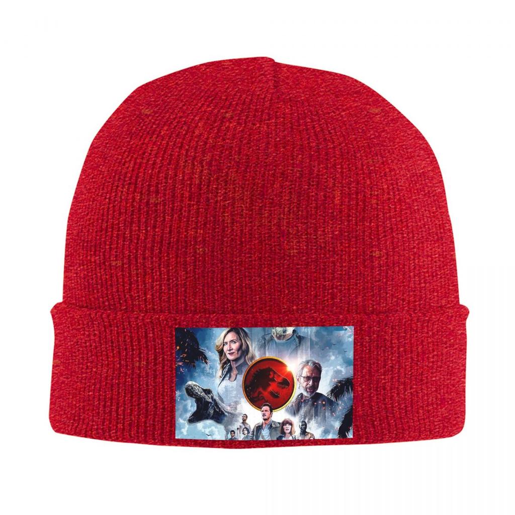 Jurassic World Warm Knitted Cap Winter Knit Bonnet Hat Skullies Beanies Hip Hop Caps for Unisex