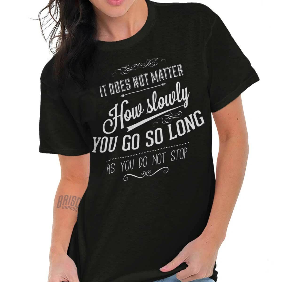 Keep Going Graduation Inspiring Encouraging Womens Graphic Crewneck T Shirt Tee XXXXL
