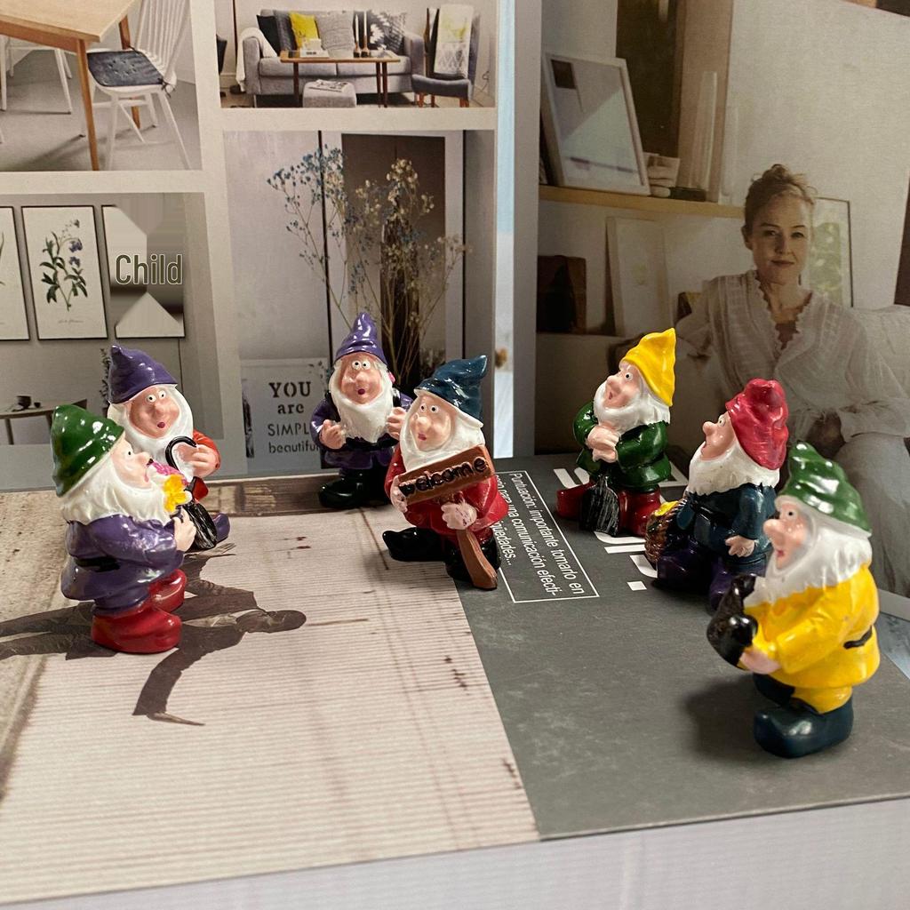 Miniature Resin Garden Gnome Elf for Micro Landscapes