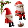 Christmas Home Decor 3D Printed Santa Claus Figurine, Shelf Sitter Decoration, Miniature Holiday Figure Small Gnome Statue for Desktop Mini Figurine