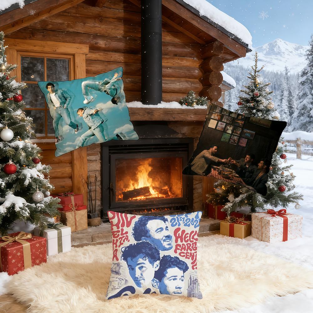 J-JONAS B-BROTHERS Band Cushion Cover Home Office Birthday Anniversary Gifts Soft Skin Friendly Cushion Cover