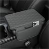 1pc Universal Leather Car Armrest Cover - Soft, Durable, 2 Storage Pockets, High-Quality Interior Accessory for Most Vehicles.