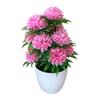 1Pc Artificial Chrysanthemum Bonsai Potted Plant Landscape Home Floral Decor AVE