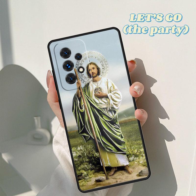 San Judas phone case For Samsung Galaxy A42 A31 A40 A51 A71 A32 A80 A91 A52 A72 A73 A20e A21S A50 A70 A11 A12 Cover