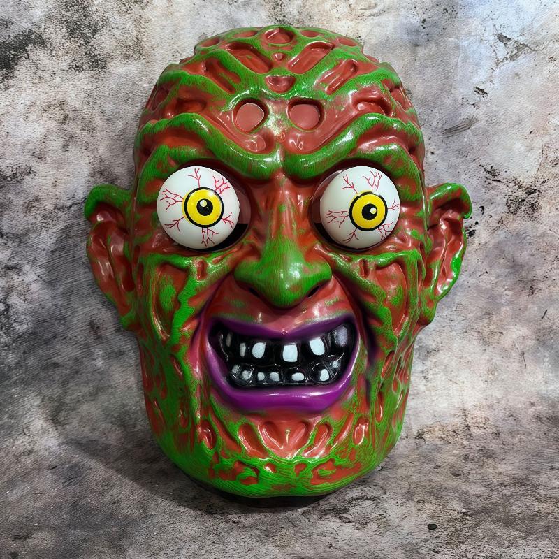 Halloweenská hororová maska ďábla, maska dýně, vtipná cosplay maska pro hraní rolí, démonický teror, karnevalová párty, kostýmní rekvizity