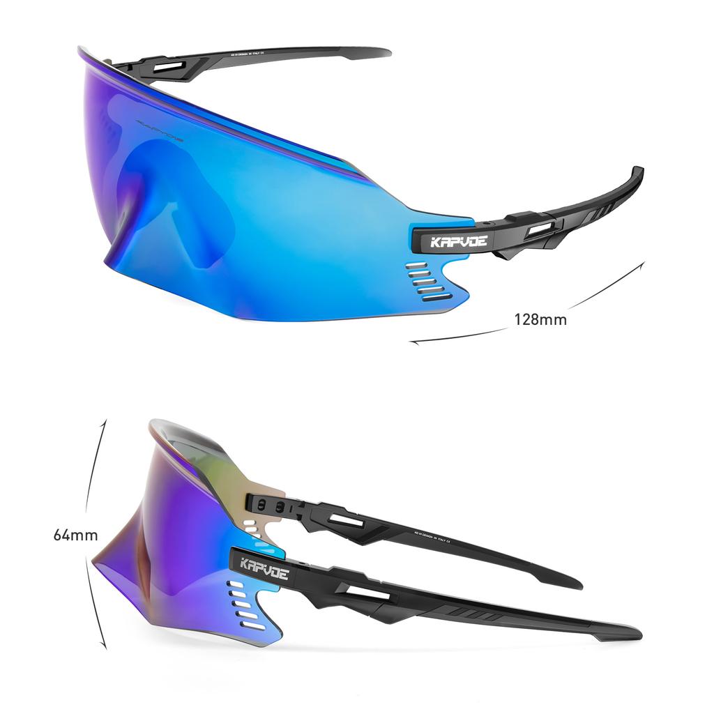 Kapvoe Cycling Glasses UV400 Men Bike Sunglasses Airbreathing MTB Eyewear Outdoor Sport Goggles Bike Glasses Oculos De Ciclismo