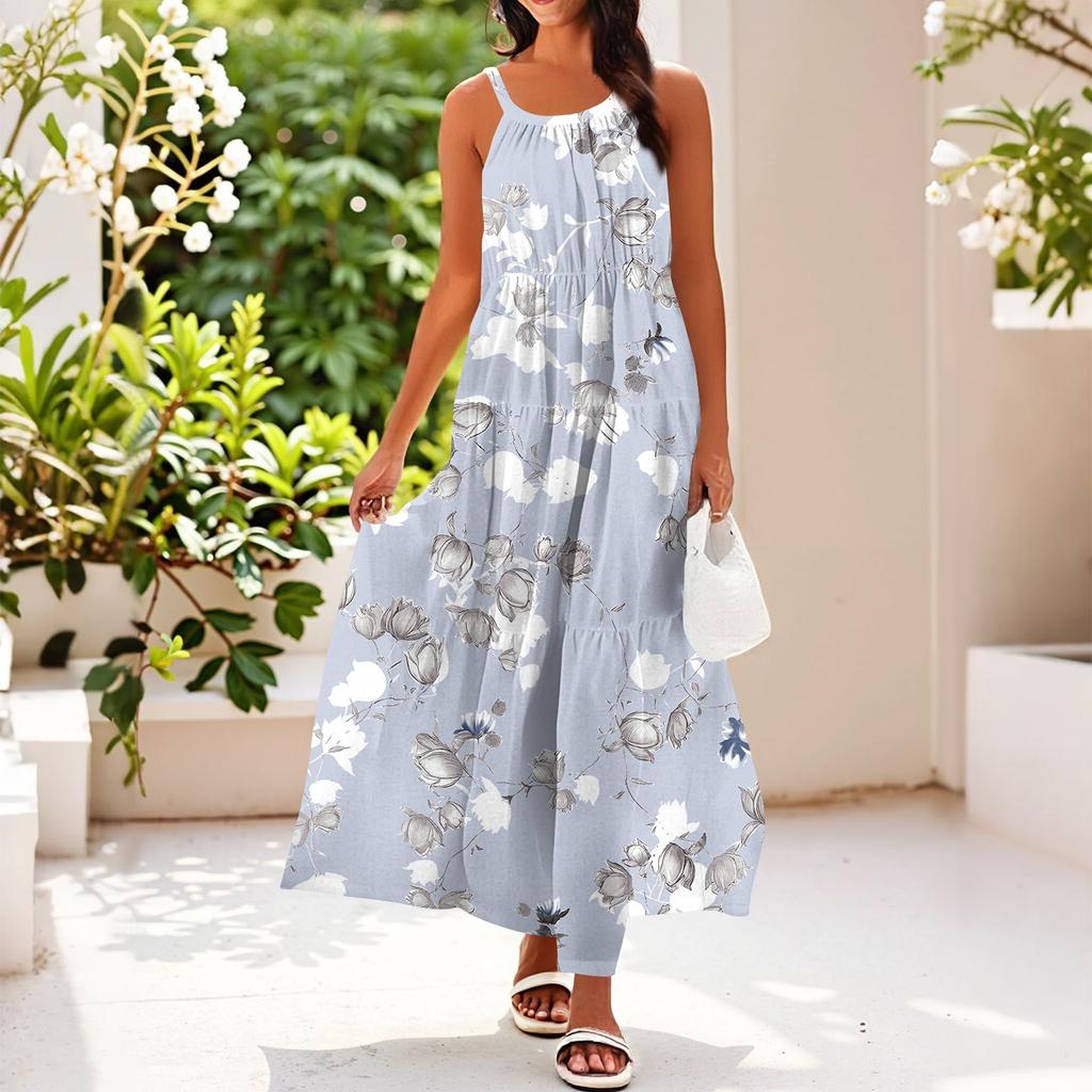 Women's Summer Casual Fashion Suspender Sleeveless Dress