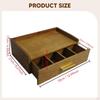 Box, Sugar Packet Holder, Station with Compartments, Tea Stand for Kitchen, Home, Desk
