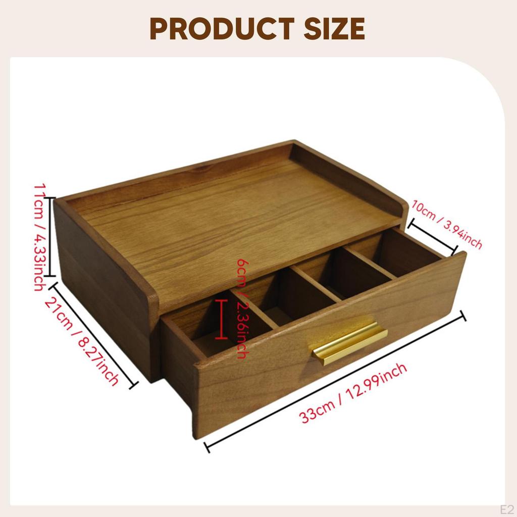 Box, Sugar Packet Holder, Station with Compartments, Tea Stand for Kitchen, Home, Desk