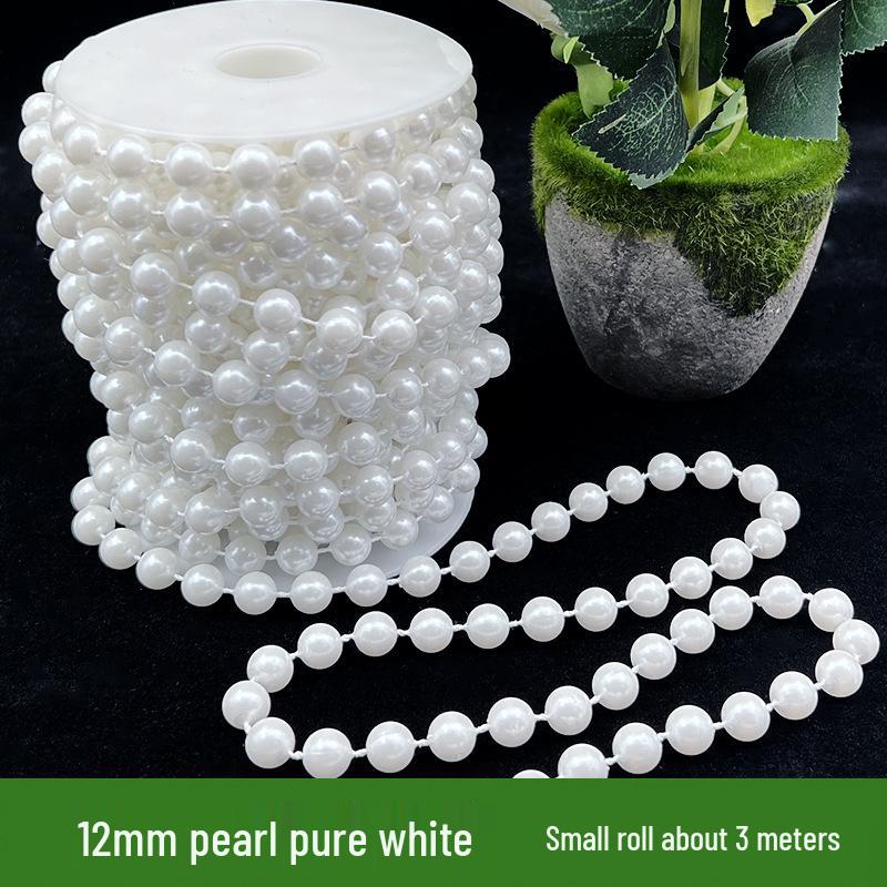 Adjustable 6-14mm Pearl Strand Chain for DIY Wedding Decor