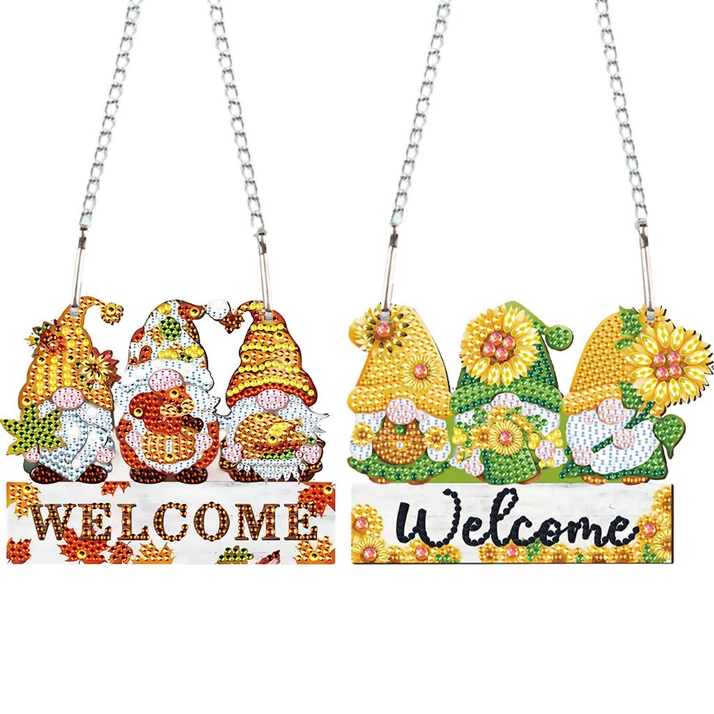 2D/Flat DIY Rhinestone Diamond Art Window Pendants Diamond Painting Set Diamond Art Pendant Wall Decor for Home & Windows