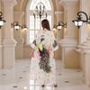 Women's Middle Eastern Abaya: Elegant Long Robe with Stylish Detailing, Perfect for Dubai and Turkey Fashion.