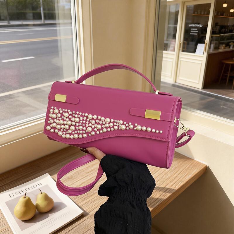 OGAR Elegant Pearl Crossbody Shoulder Bag for Women