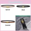 Leather Belt Fashion For Women With Alphabet Buckle For Business And Wear Casual