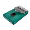 17 Key Kalimba Portable Thumb Piano Mahogany Wooden Body with Build   in Pickup(Green)