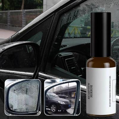 Car Glass Hydrophobic Anti-rain Liquid Rearview Mirror Fogging Anti De-misting Enhancer Spray Glass Anti-Condensation Visib U6T0