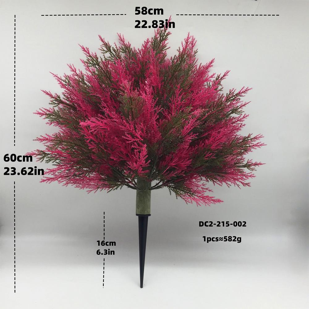 Faux Cedar Tree Realistic Trees For Home Porch Decor Easy Maintenance 24-inch Tall Artificial Plants For Yard Lawn Porch