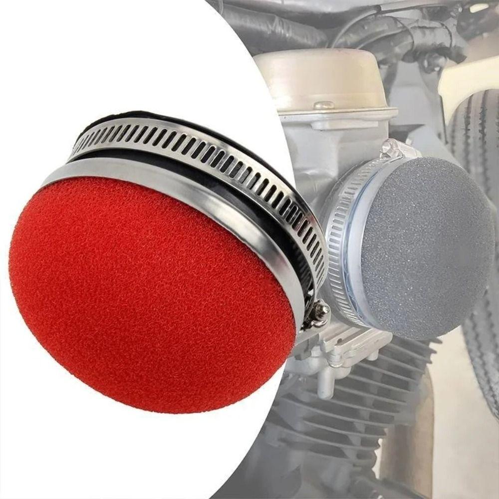 Sponge Material Sponge Filter Red Color Air Cleaner High Flow Intake Pipe Scooter Refit
