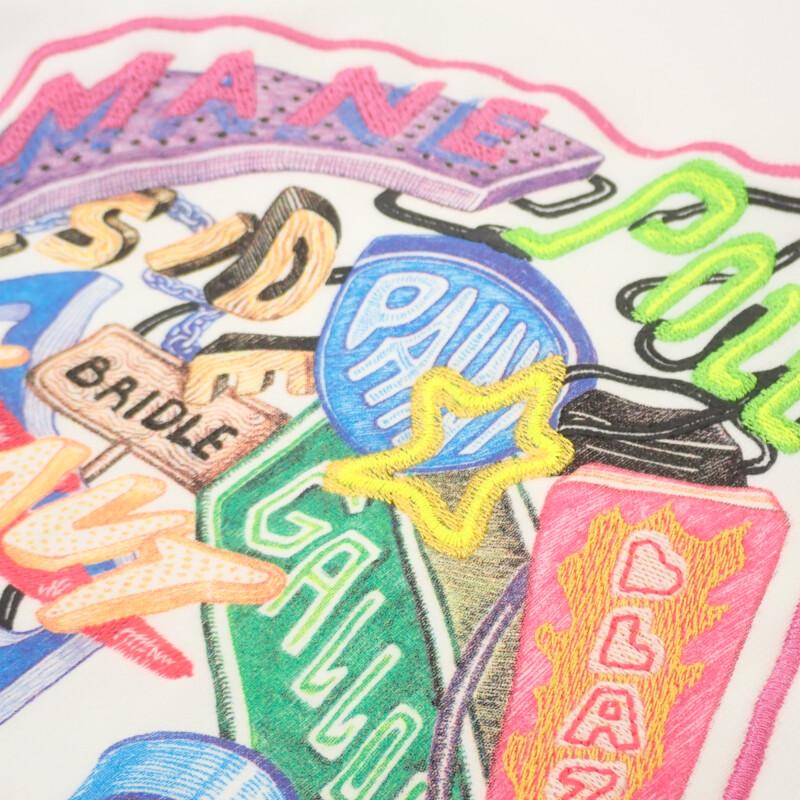 HERMES  3E4626DA 36  Sweat White/neon Cotton Mens