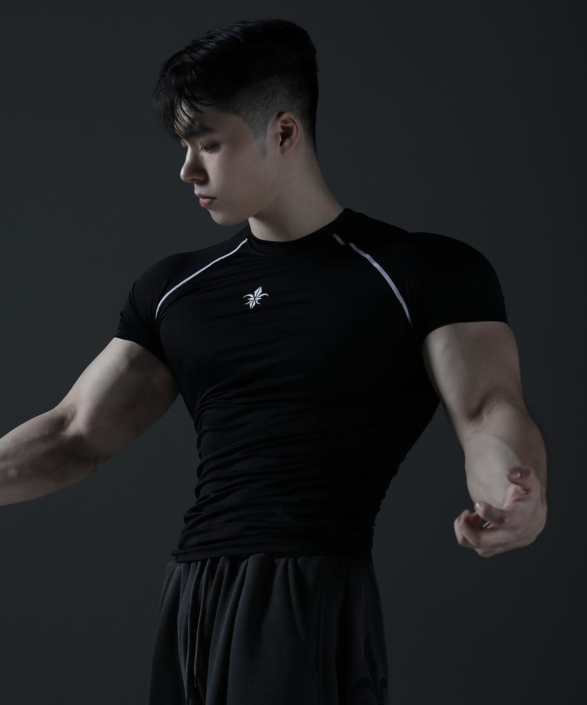 CARMID Noble Line Compression Short Sleeve [Black]