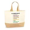 Jute Tote Bag - PLANETEE - "Perfect Day" Ball Trap - Multicolored - Natural Jute - Made In France
