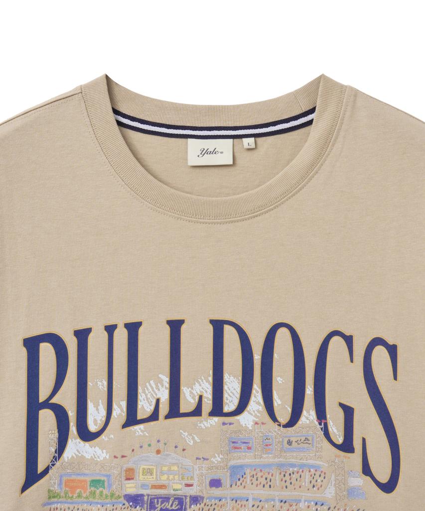 YALE Bulldogs Baseball Graphic T-Shirt_Beige
