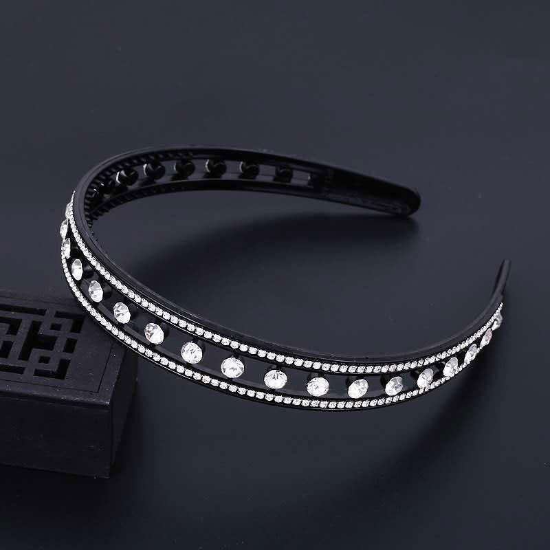 Simple Headband Rhinestone Hair Hoop Bands Flower Crystal Non-slip Bezel Hairbands Women Jewelry Girls Hair Accessories Headwear