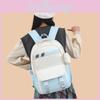 Minimalist Casual Large Capacity Backpack With Color Blocking Design Daily For