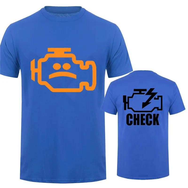 Mechanic Auto Repair Check Engine Light T-Shirt Funny Birthday Gift for Men Daddy Father Husband Short Sleeve Tee T Shirt Top