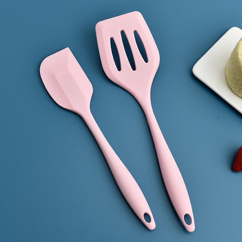 5pcs Silicone High-temperature Resistant Kitchen Baking Scraper Oil Brush Egg Beater Food Clip Baking Tool