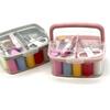 Portable Needle & Thread Set: 20-Color Polyester Sewing Kit for Handmade Needlework.