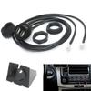 1pcs ABS Car Dash Mount Dual USB Port Panel Interface Extension 145cm Cable Adapter Parts Accessories