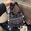 Geometric Ethnic Style Crossbody Bags Woven Messenger Bag All-match Bohemian Tote Bag  Travel
