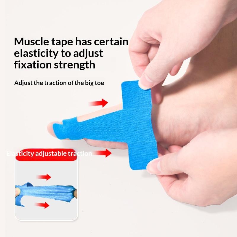 10Pcs Hypoallergenic Latex-Free Tape Precut Kinesiology Tape For Bunion Corrector & Relief Big Toe Support Pain Relief