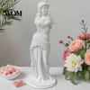 Elegante gefaltete Göttinnenfigur 3D-gedruckte minimalistische Skulptur, Retro europäische armlose Statue, klassische kleine dekorative Statue für Schreibtisch Kunstfigur